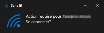 wifi - action requise